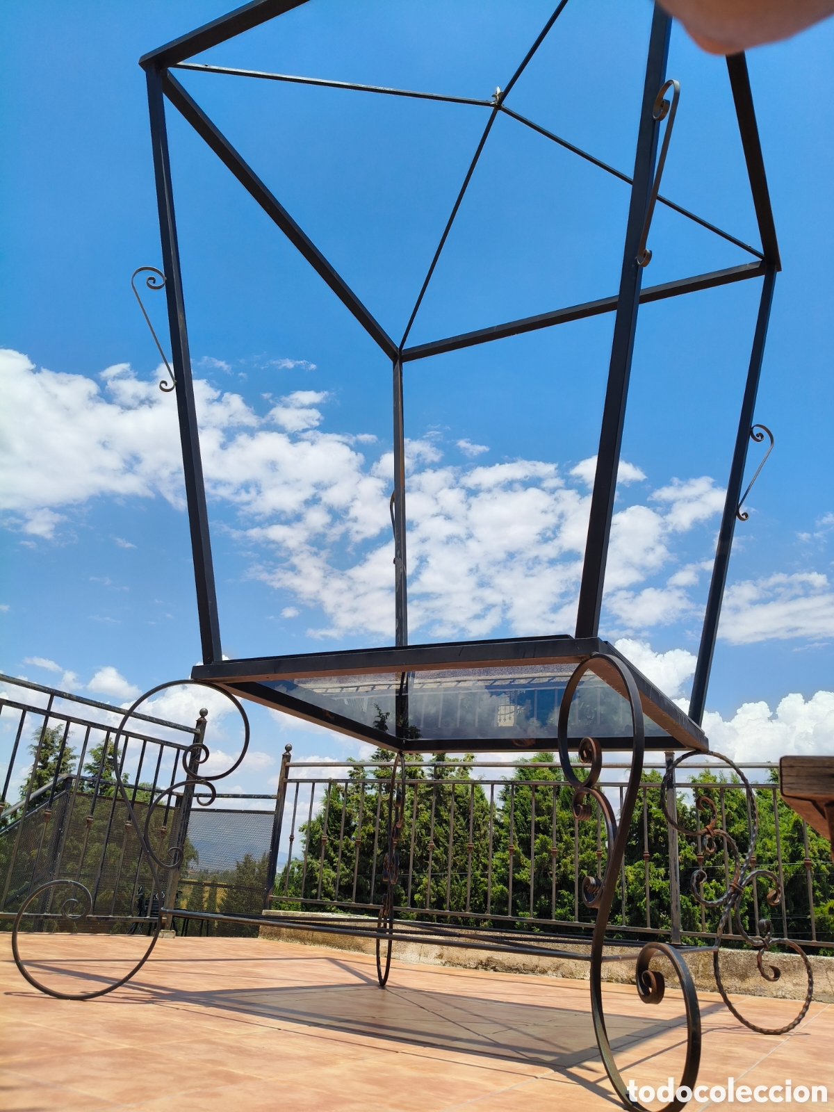 Artesan&iacute;a: ESPECTACULAR MESA FAROL GRANADINO EN FORJA - Foto 1