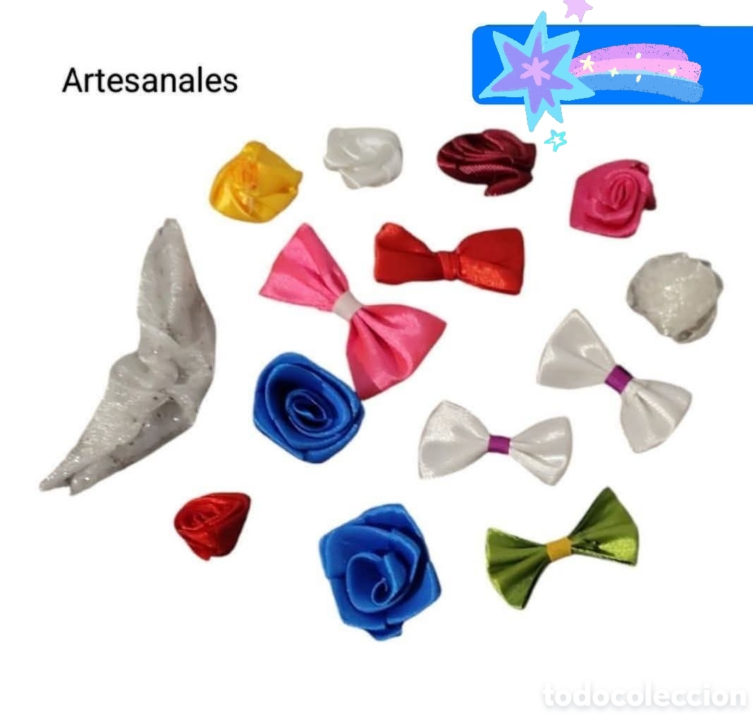 Artesan&iacute;a: :::: AA26 - LOTE DE FLORES Y LAZOS ARTESANALES