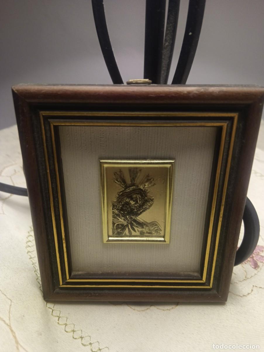 Artesan&iacute;a: Cuadro peque&ntilde;o en plata de Jes&uacute;s del Gran Poder. Sevilla