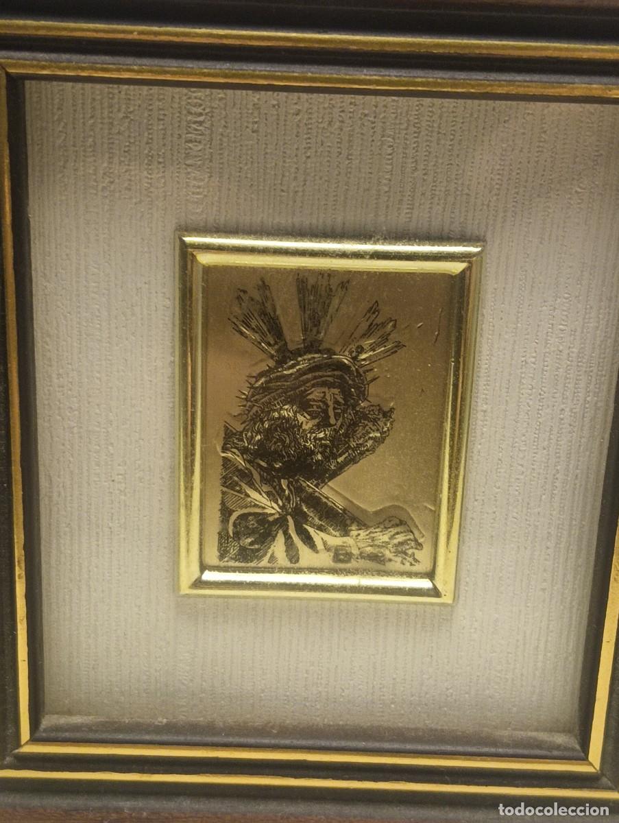 Artesan&iacute;a: Cuadro peque&ntilde;o en plata de Jes&uacute;s del Gran Poder. Sevilla - Foto 3