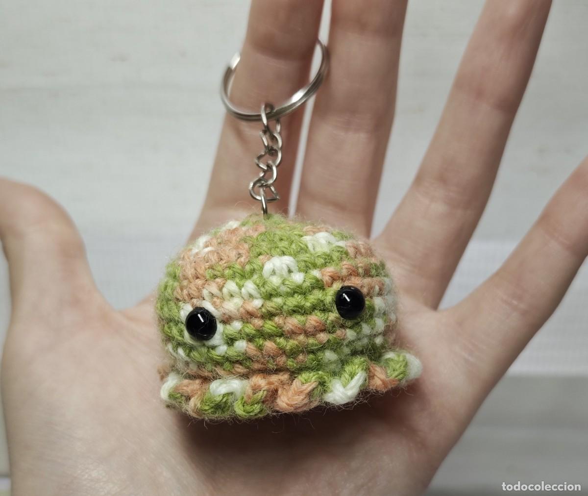Artesan&iacute;a: Llavero Amigurumi Pulpo Crochet Tricolor