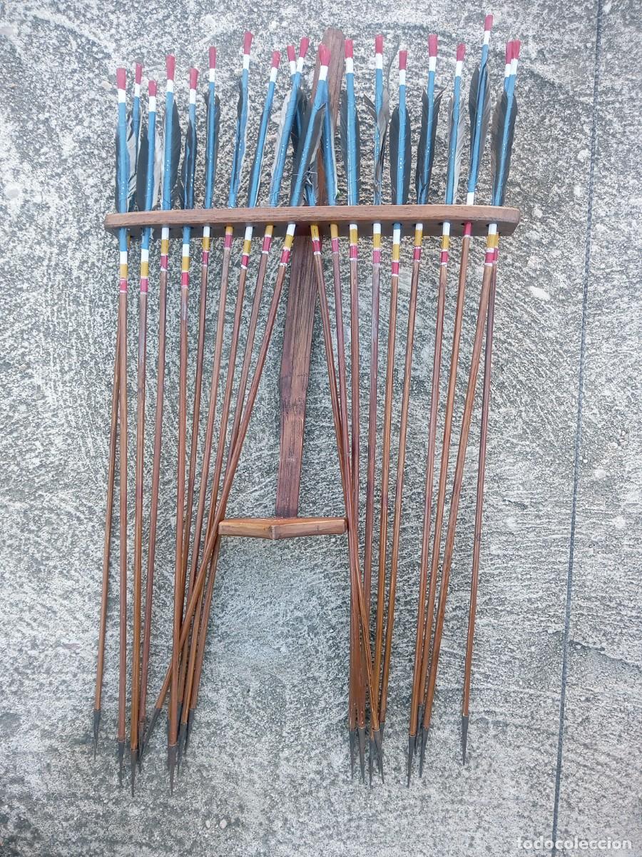 Artesan&iacute;a: BONITO JUEGO DE ARCO CON FLECHAS Y ESPOSITOR - Foto 7