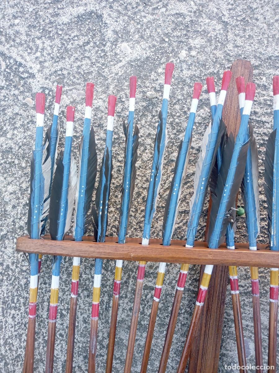 Artesan&iacute;a: BONITO JUEGO DE ARCO CON FLECHAS Y ESPOSITOR - Foto 8