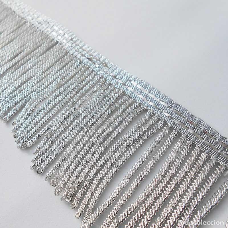 Kunsthandwerk: Fleco de canutillo de plata met&aacute;lico - 2 CM