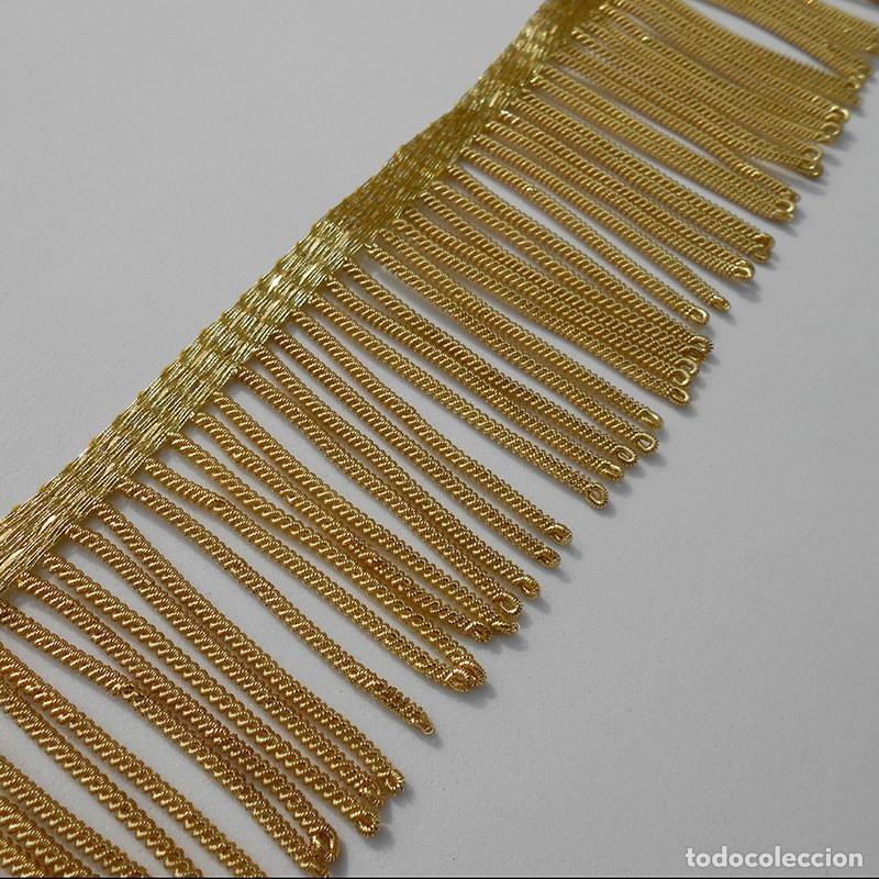 Artesan&iacute;a: Fleco de canutillo de oro met&aacute;lico - 4 CM - Foto 3