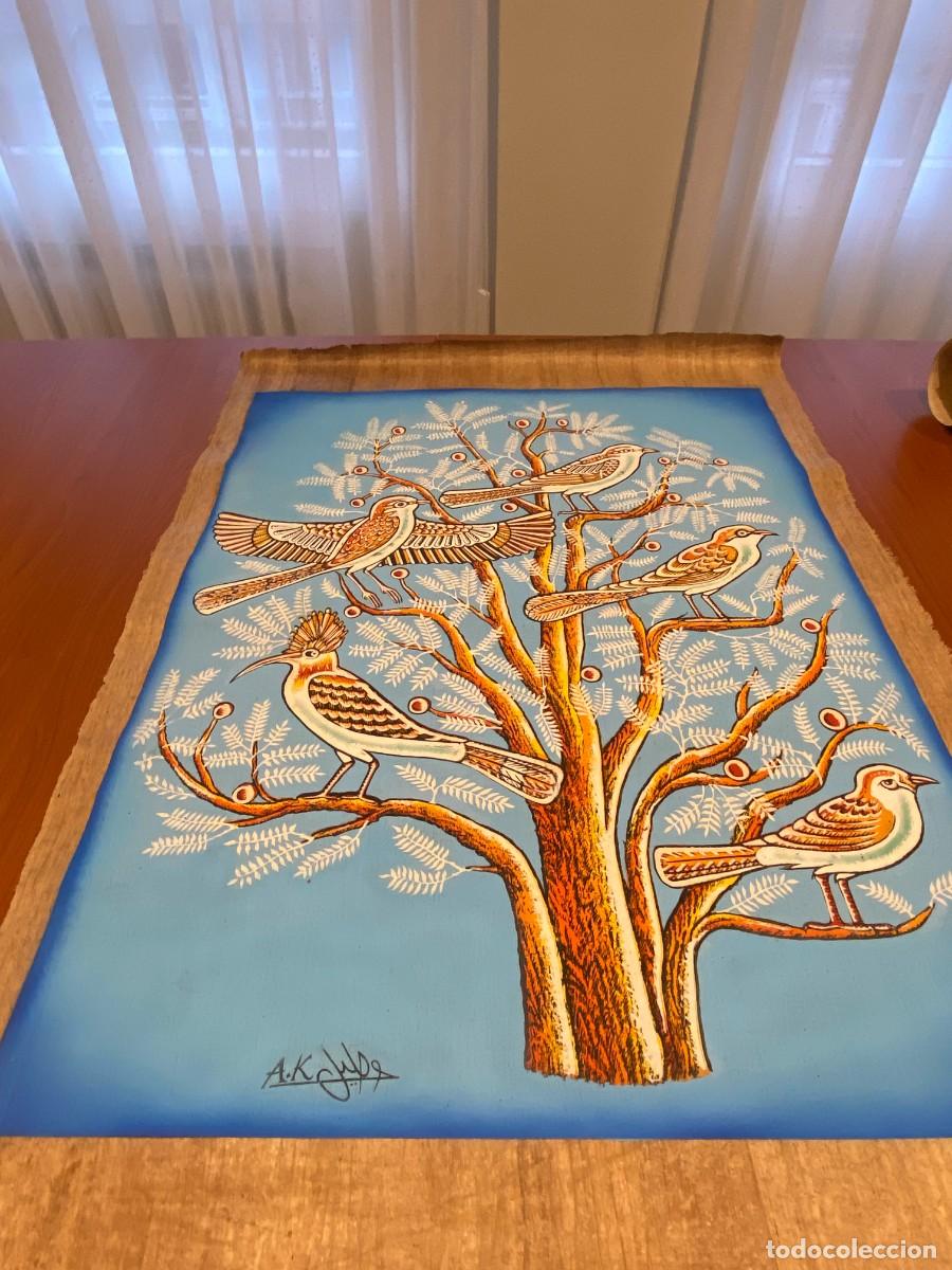 Artesan&iacute;a: Ejemplar Papiro elaborado en Egipto &rdquo;El &aacute;rbol de la vida&rdquo;