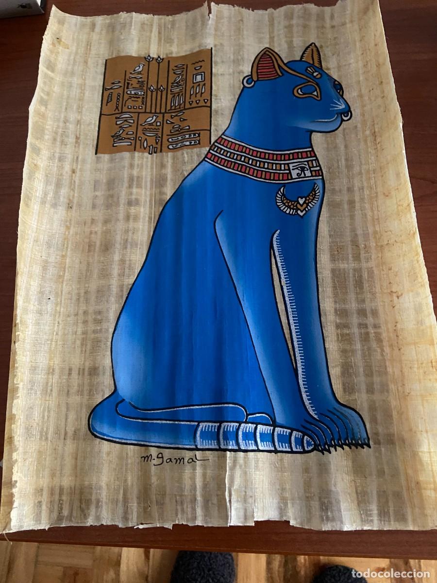 Artesan&iacute;a: Papiro egipcio denominado &rdquo;El Gato&rdquo;
