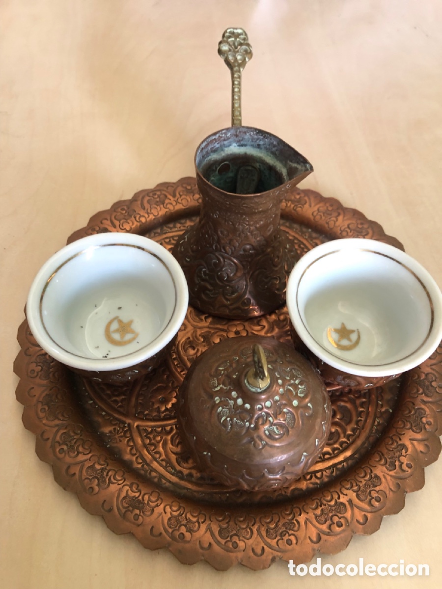 Artesan&iacute;a: Juego de t&eacute; Turco /cobre