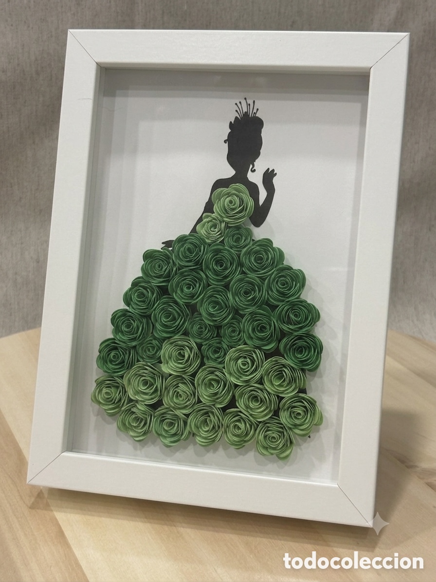 Artesan&iacute;a: Cuadro decorativo princesas Disney hecho a mano TIANA