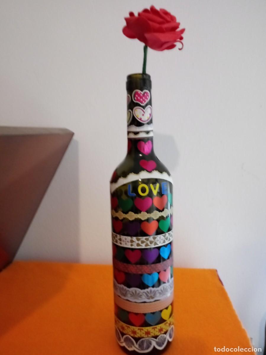 Artesan&iacute;a: Botellas decoradas a mano