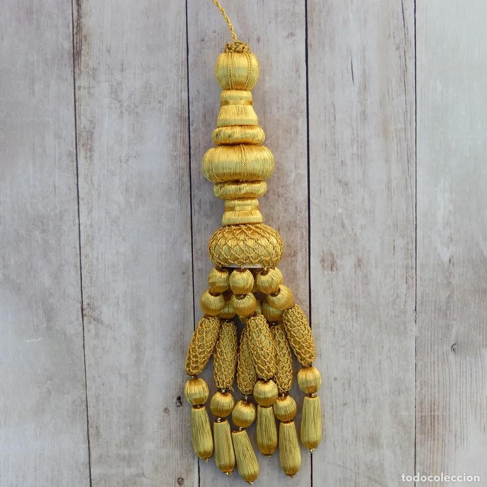 Handicraft: Borla de Oro con Fleco de Bellota 25 cm