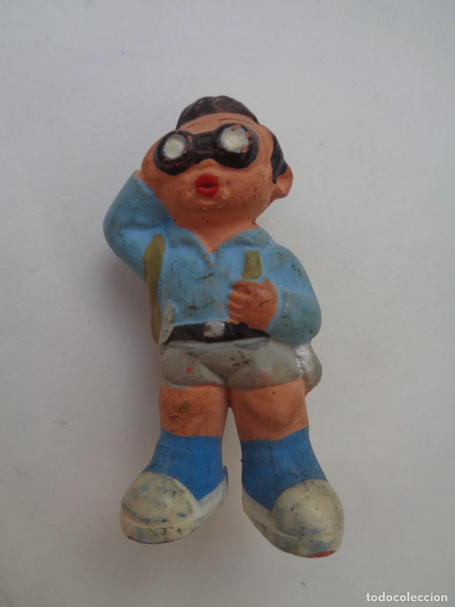 Artesan&iacute;a: FIGURITA DE TERRACOTA DE ALBOROX : EXCURSIONISTA . PINTADO A MANO