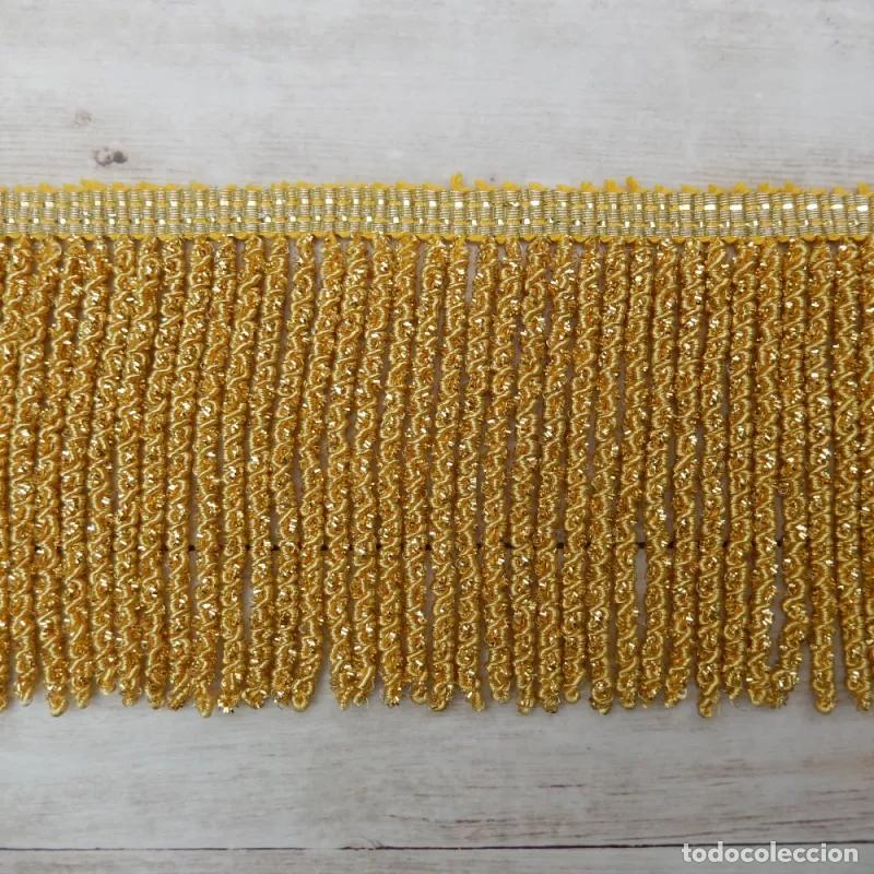 Handicraft: Fleco especial de oro con gusanillo y canel&oacute;n 10 cm