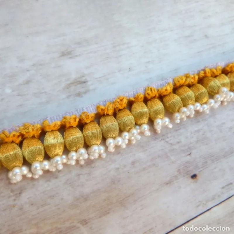 Artesan&iacute;a: Fleco de bellota con perlas 2 cm - Foto 1