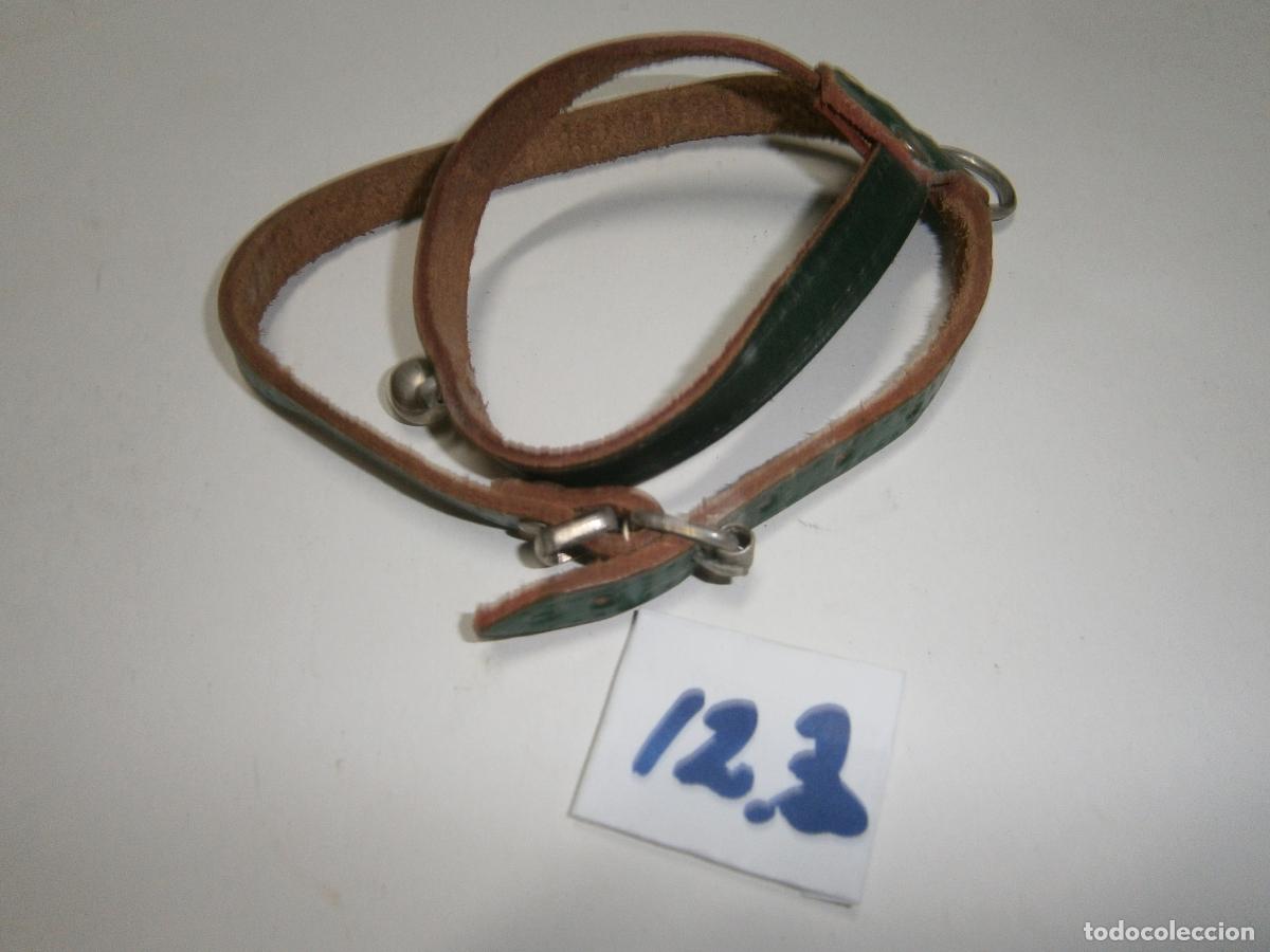 Artesan&iacute;a: ANTIGUO ARNES O COLLAR DE CUERO CON CASCABEL (PERROS, GATOS O ANIMALES SIMILARES) NUEVO SIN USAR