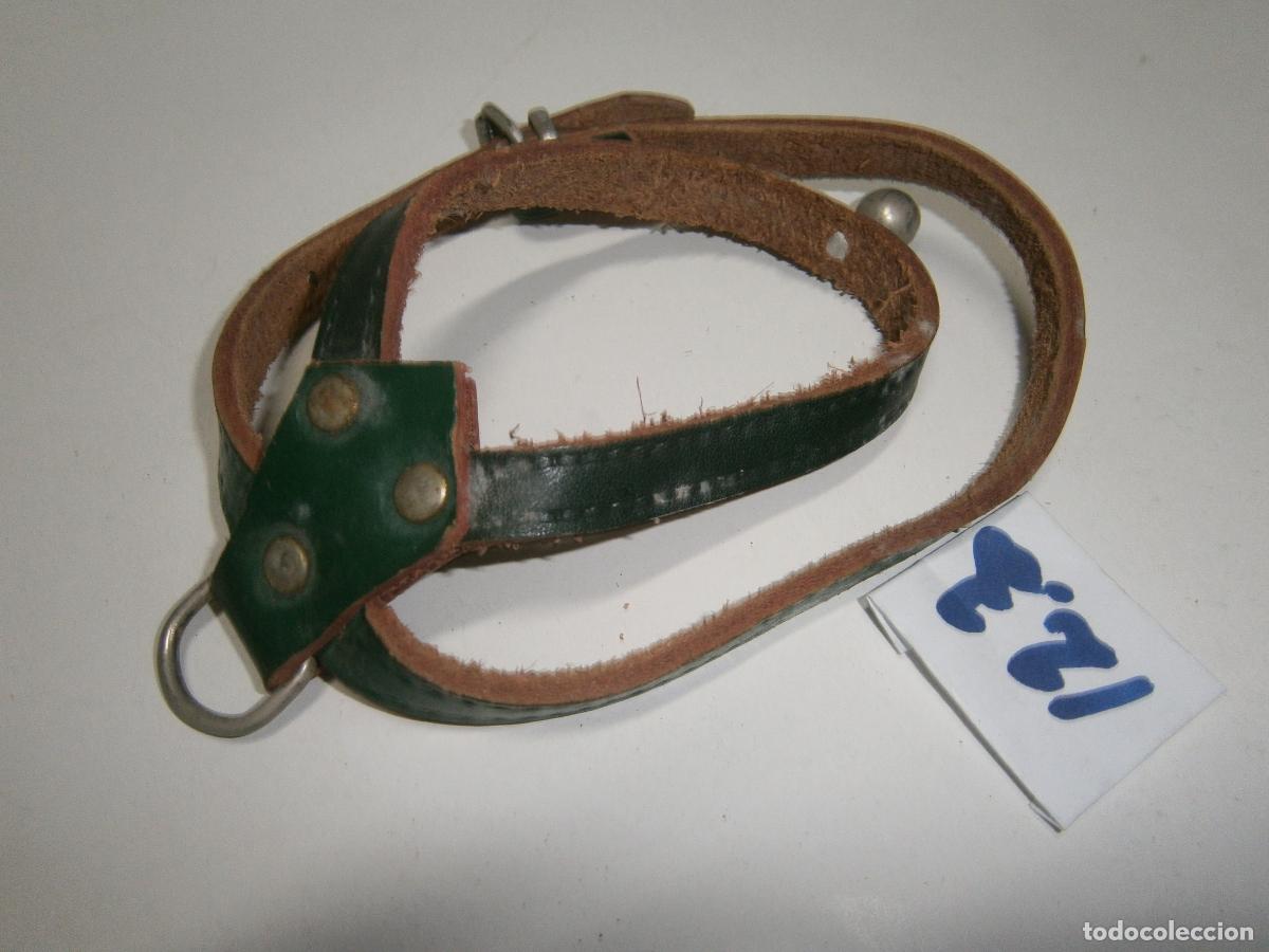 Artesan&iacute;a: ANTIGUO ARNES O COLLAR DE CUERO CON CASCABEL (PERROS, GATOS O ANIMALES SIMILARES) NUEVO SIN USAR