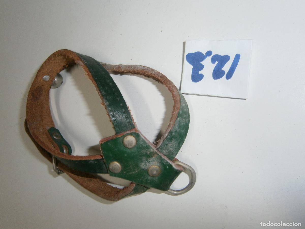 Artesan&iacute;a: ANTIGUO ARNES O COLLAR DE CUERO CON CASCABEL (PERROS, GATOS O ANIMALES SIMILARES) NUEVO SIN USAR