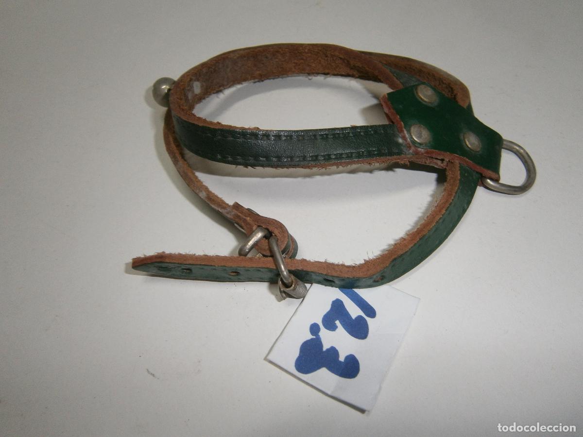 Artesan&iacute;a: ANTIGUO ARNES O COLLAR DE CUERO CON CASCABEL (PERROS, GATOS O ANIMALES SIMILARES) NUEVO SIN USAR