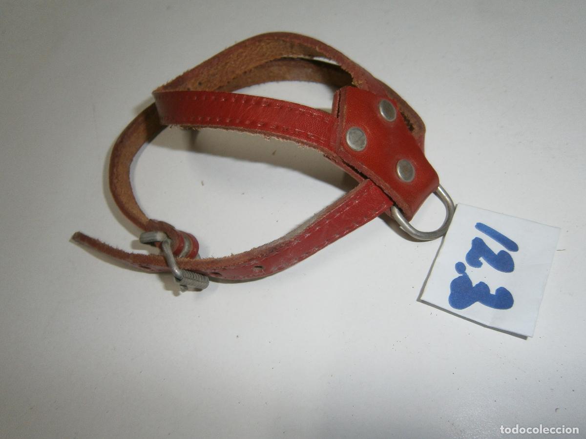 Artesan&iacute;a: ANTIGUO ARNES O COLLAR DE CUERO CON CASCABEL (PERROS, GATOS O ANIMALES SIMILARES) NUEVO SIN USAR