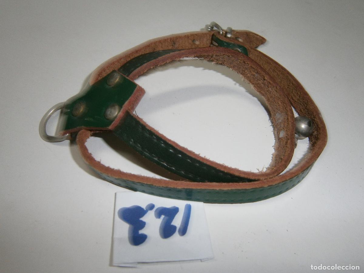 Artesan&iacute;a: ANTIGUO ARNES O COLLAR DE CUERO CON CASCABEL (PERROS, GATOS O ANIMALES SIMILARES) NUEVO SIN USAR