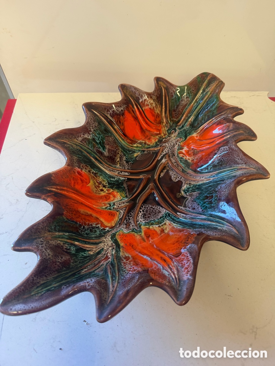Artesan&iacute;a: Centro de mesa FPP Vallauris hoja cer&aacute;mica