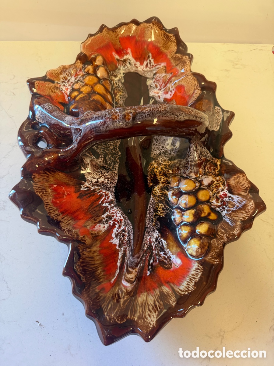 Artesan&iacute;a: Fuente cer&aacute;mica Vallauris vintage