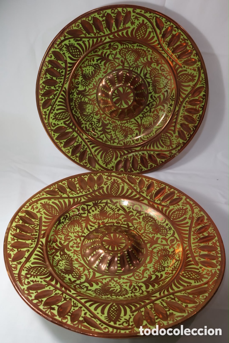 Artesan&iacute;a: PLATOS MANISES REFLEJOS MET&Aacute;LICOS