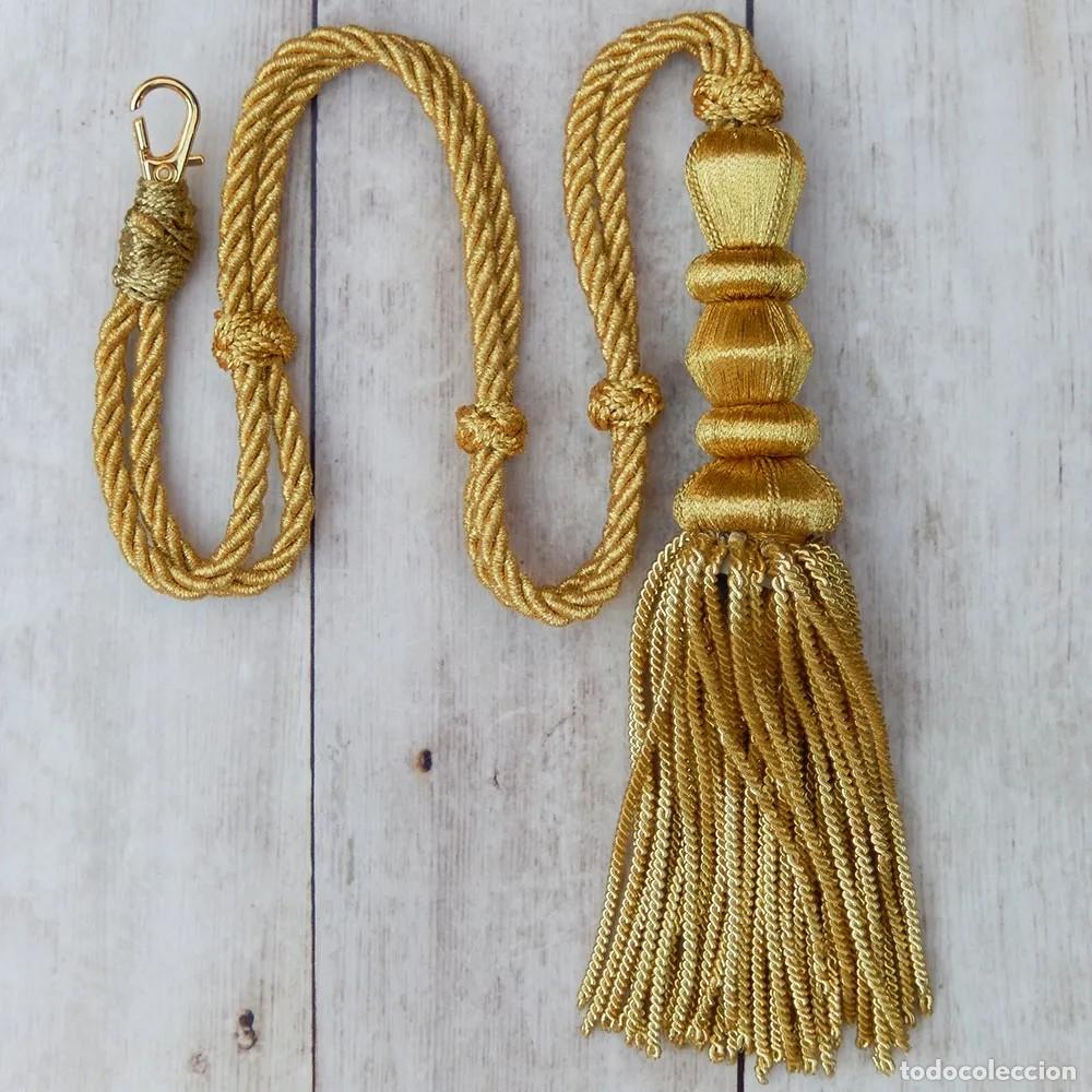 Artesan&iacute;a: Cord&oacute;n de Hilo Dorado para Primera Comuni&oacute;n - Tama&ntilde;o Natural