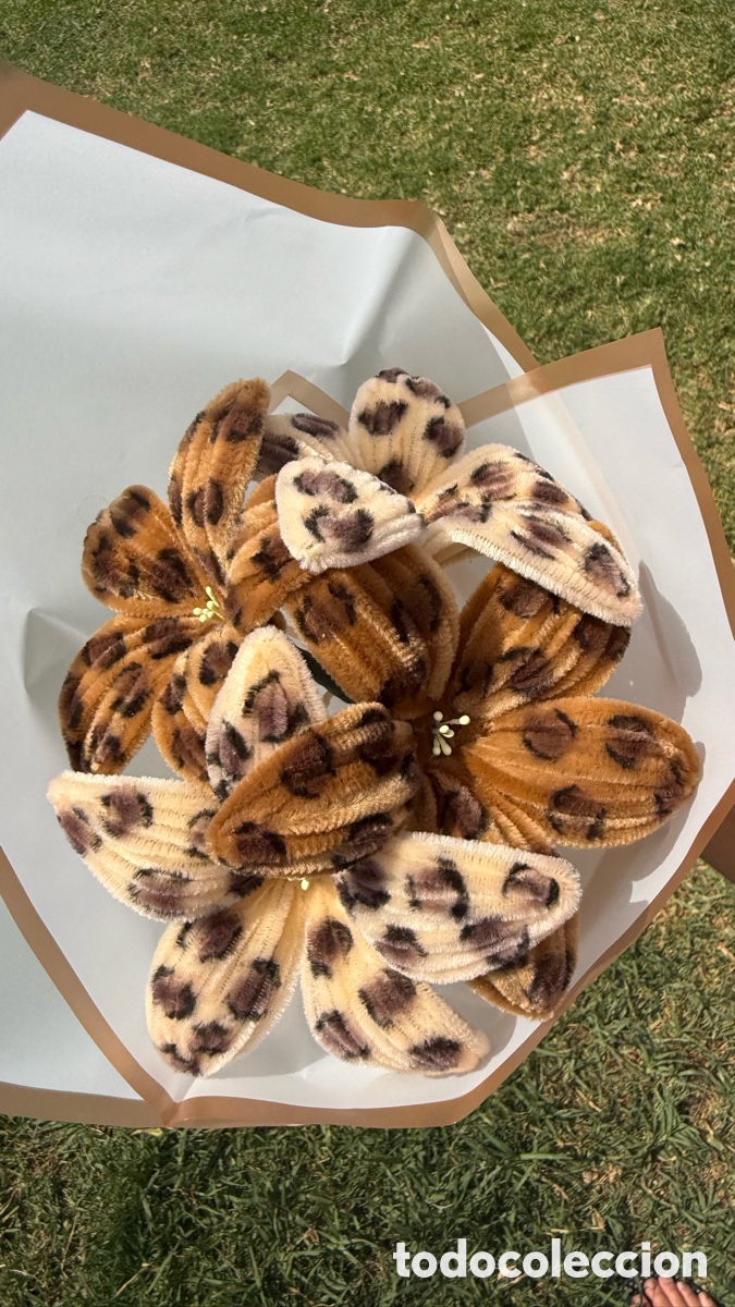 Artesan&iacute;a: Ramo de lirios leopardo