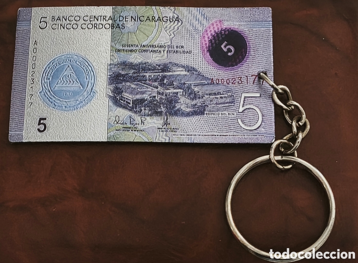 Artesan&iacute;a: Nicaragua. Llavero con billete