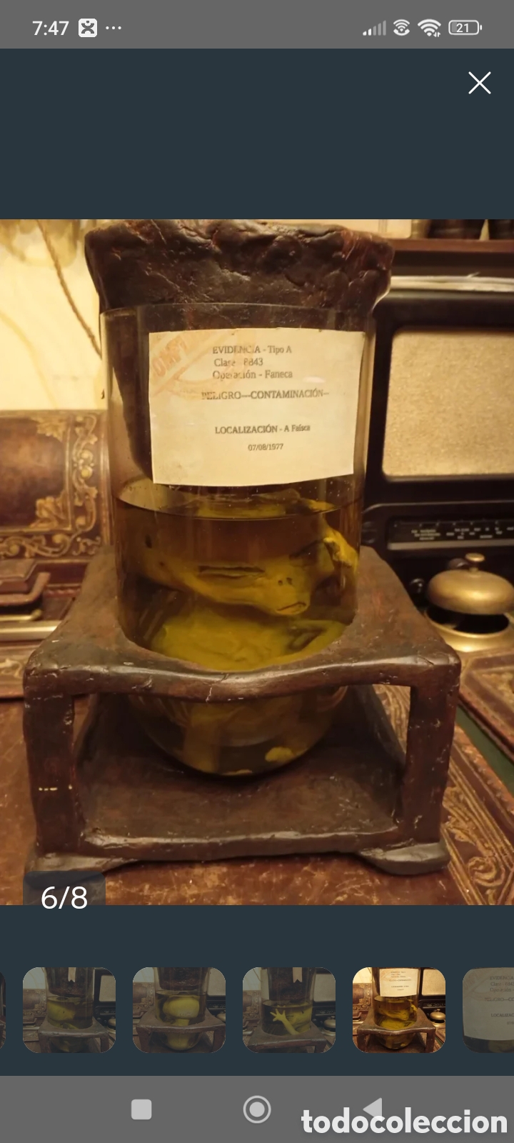 Artesan&iacute;a: EXTRA&Ntilde;O SER!! Cr&iacute;a alien en tarro de formol - Foto 6