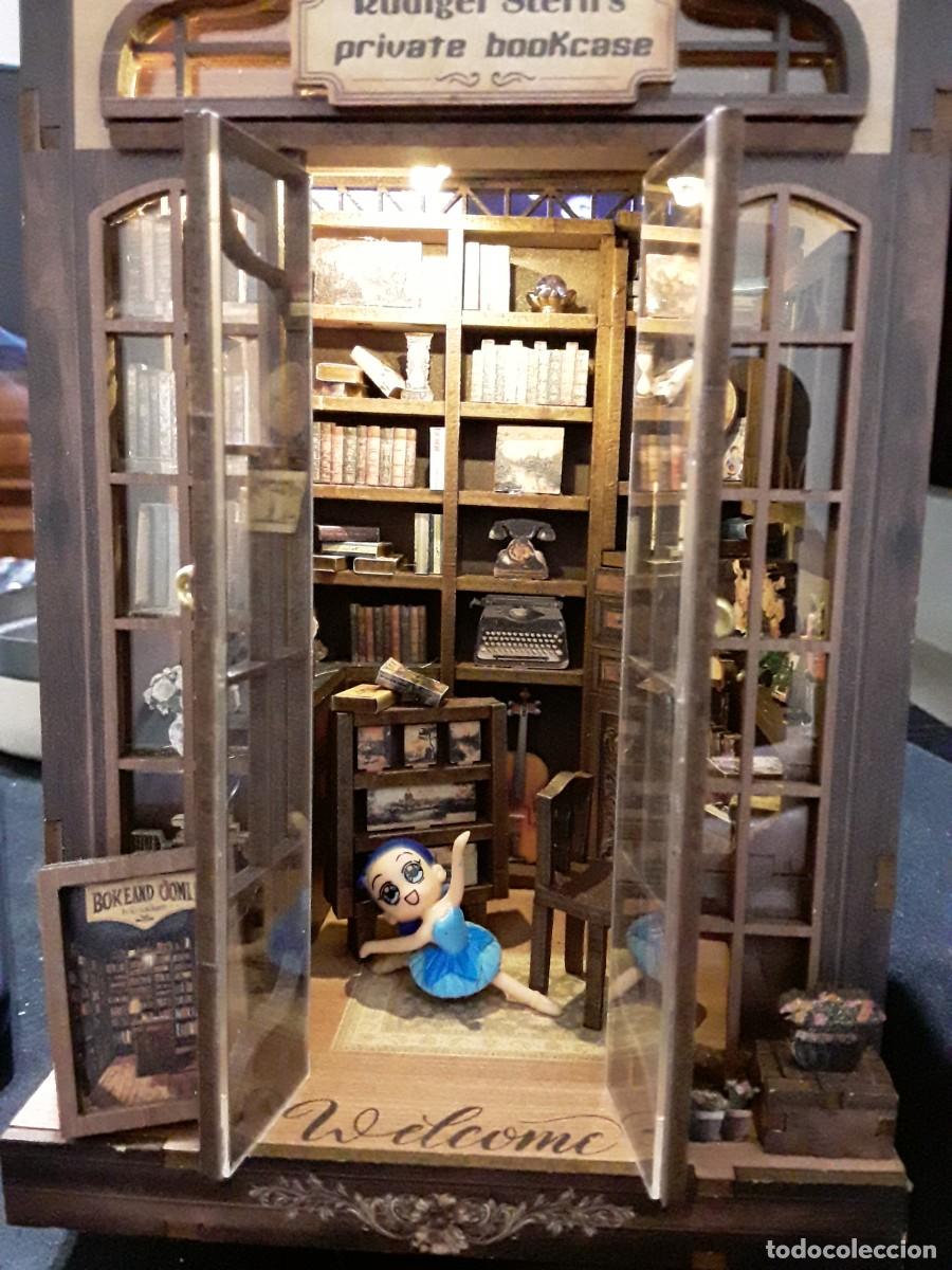 Artesan&iacute;a: Book Nook, libreria en miniatura, sujetalibros