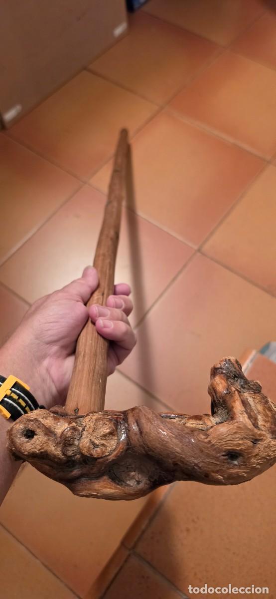 Artesan&iacute;a: Precioso baston arte pastoril con punta