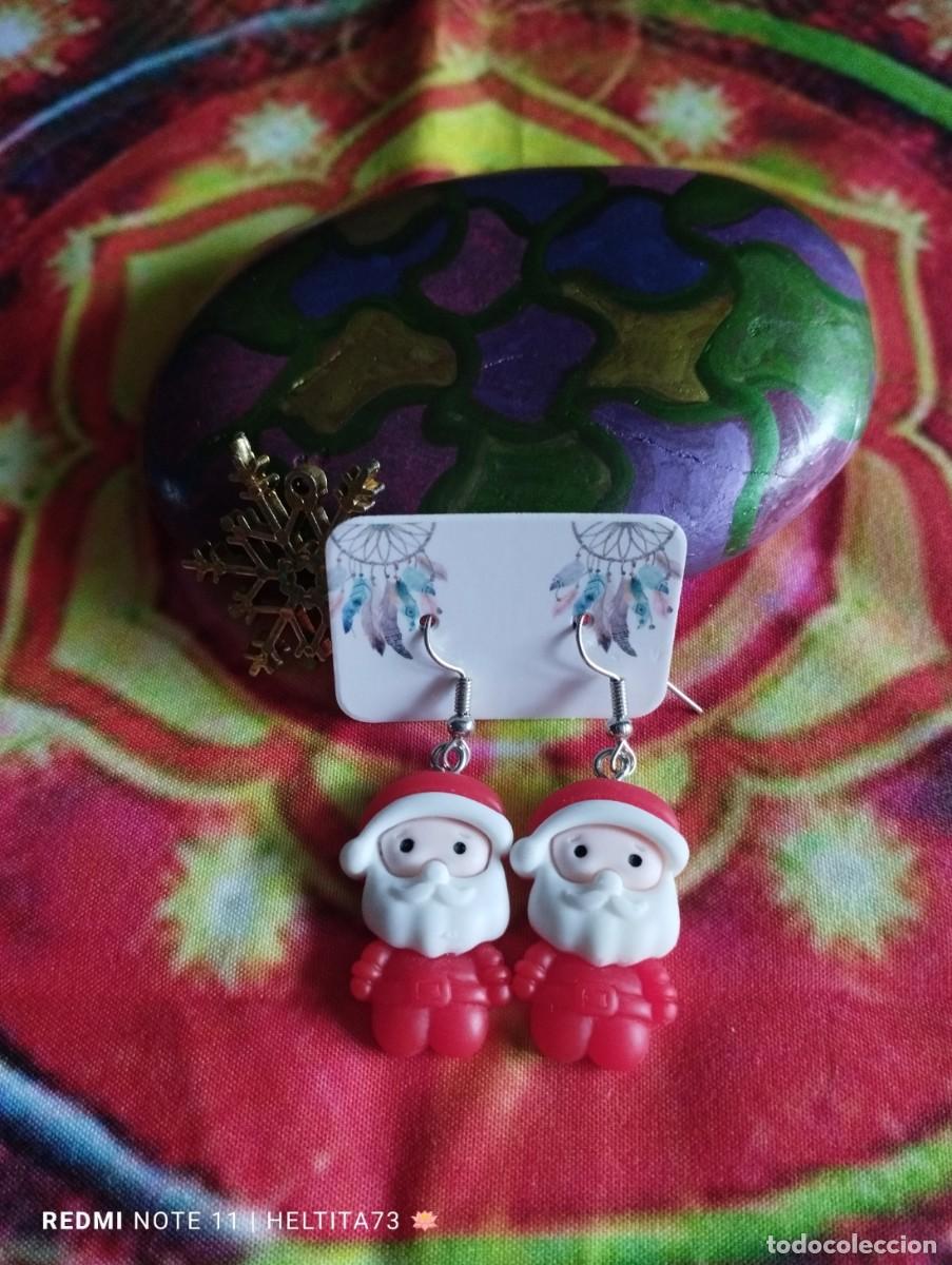 Artesan&iacute;a: Conjunto Pap&aacute; Noel, pulsera y pendientes - Foto 2