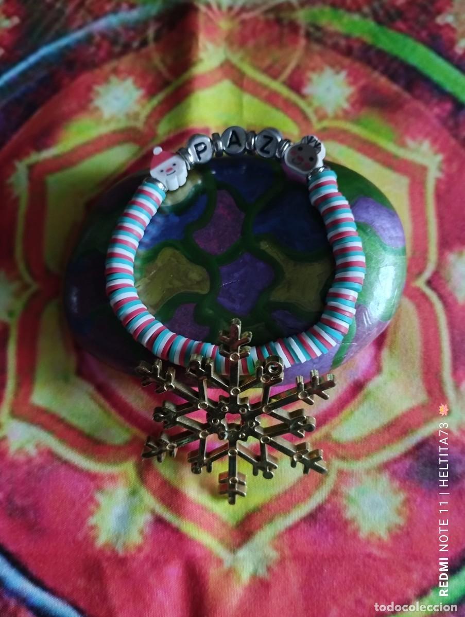 Artesan&iacute;a: Conjunto Pap&aacute; Noel, pulsera y pendientes - Foto 3