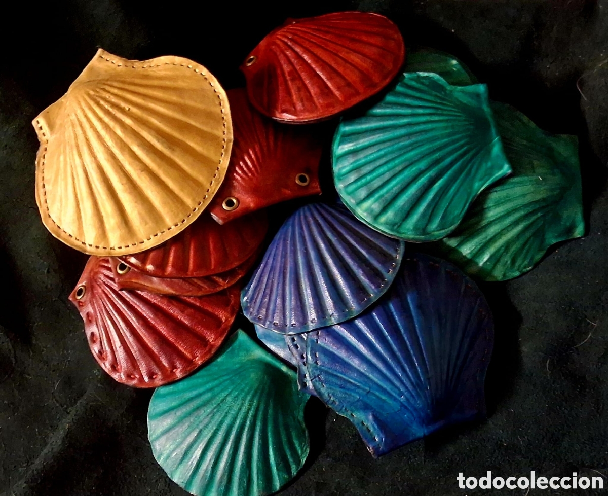 Artesan&iacute;a: Concha de cuero Camino de Santiago