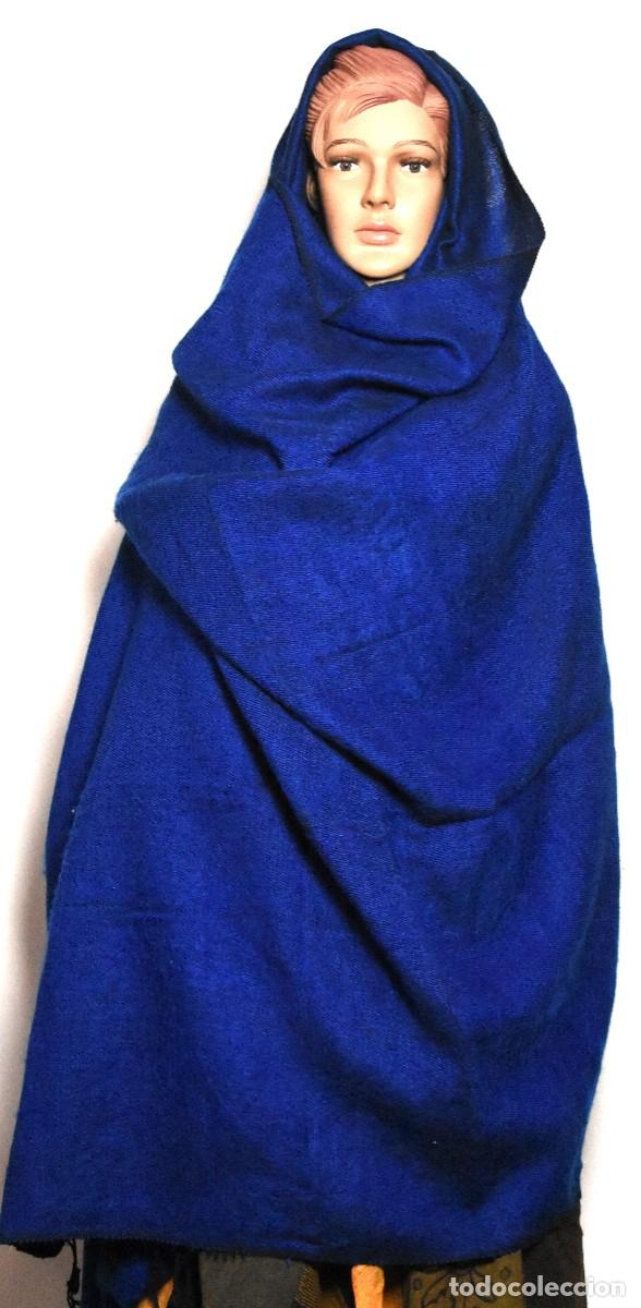 Artesan&iacute;a: Manta de Lana de Yak Hecha a Mano Color Azul | Handmade Blue Yak Wool Blanket - New