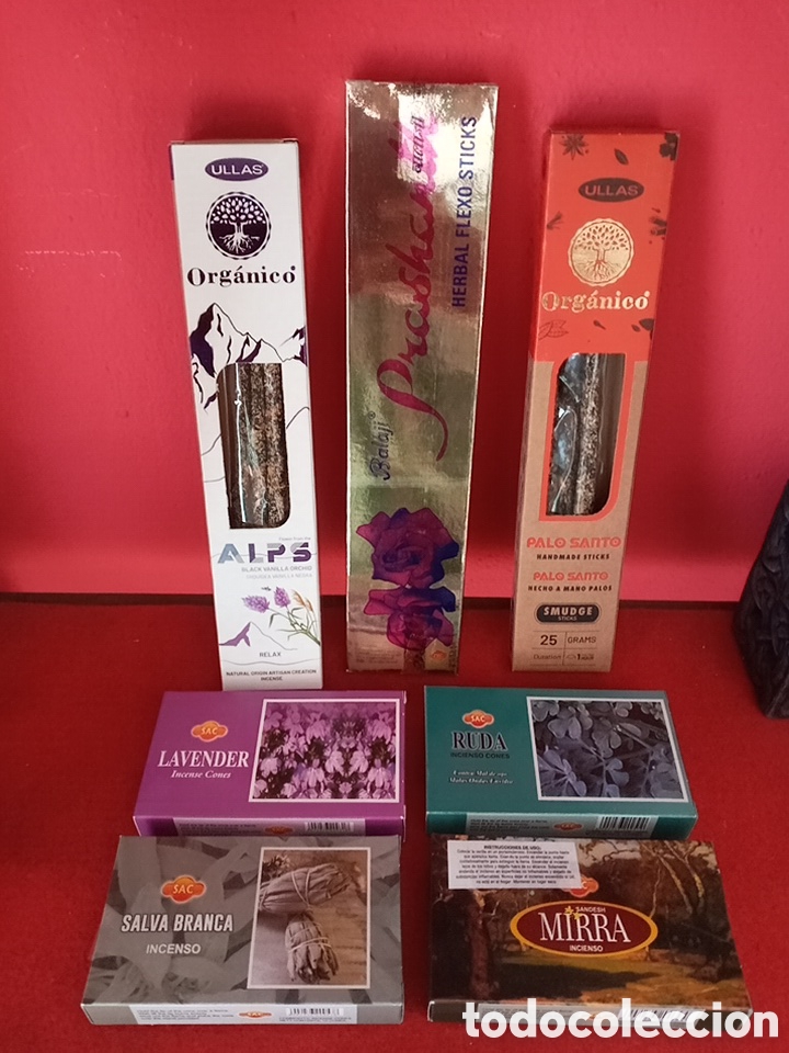 Artesan&iacute;a: LOTE 7 CAJAS INCIENSO VARIOS