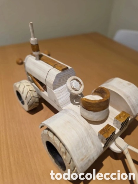 Artesan&iacute;a: Tractor con remolque artesanal de madera - Foto 3