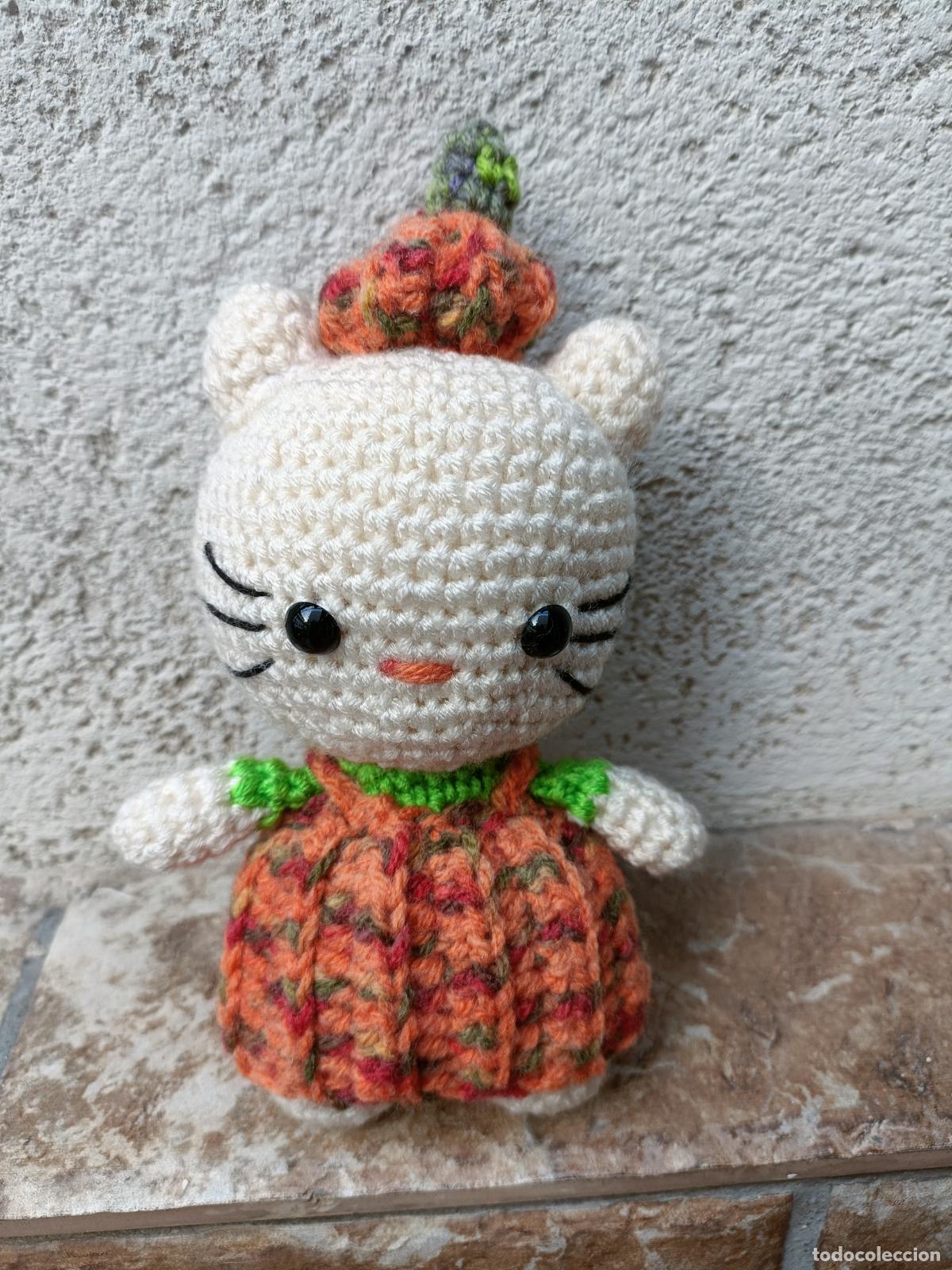 Artesan&iacute;a: HALLOWEEN HELLO KITTY CALABAZA DE CROCHET, GANCHILLO, AMIGURUMI. HECHO A MANO. AMIGURUMIS
