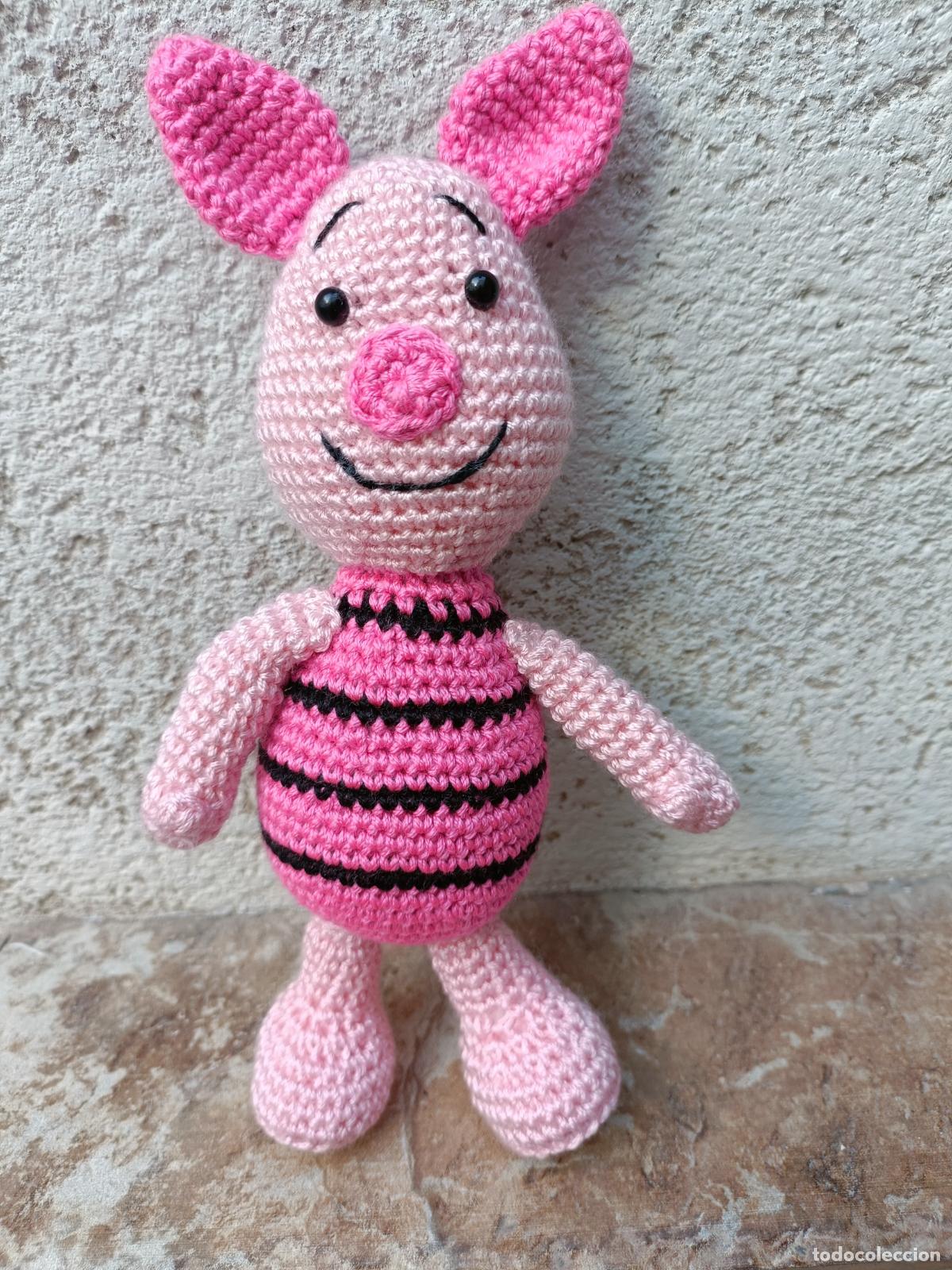 Artesan&iacute;a: PIGLET DE CROCHET, GANCHILLO, AMIGURUMI. HECHO A MANO. AMIGURUMIS
