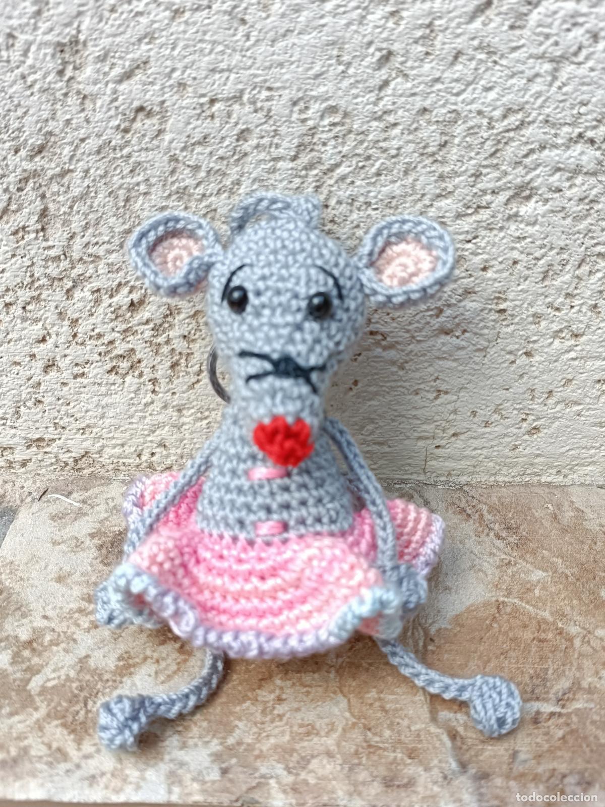 Artesan&iacute;a: LLAVERO O COLGANTE RATITA DE CROCHET, GANCHILLO, AMIGURUMI. HECHO A MANO. AMIGURUMIS