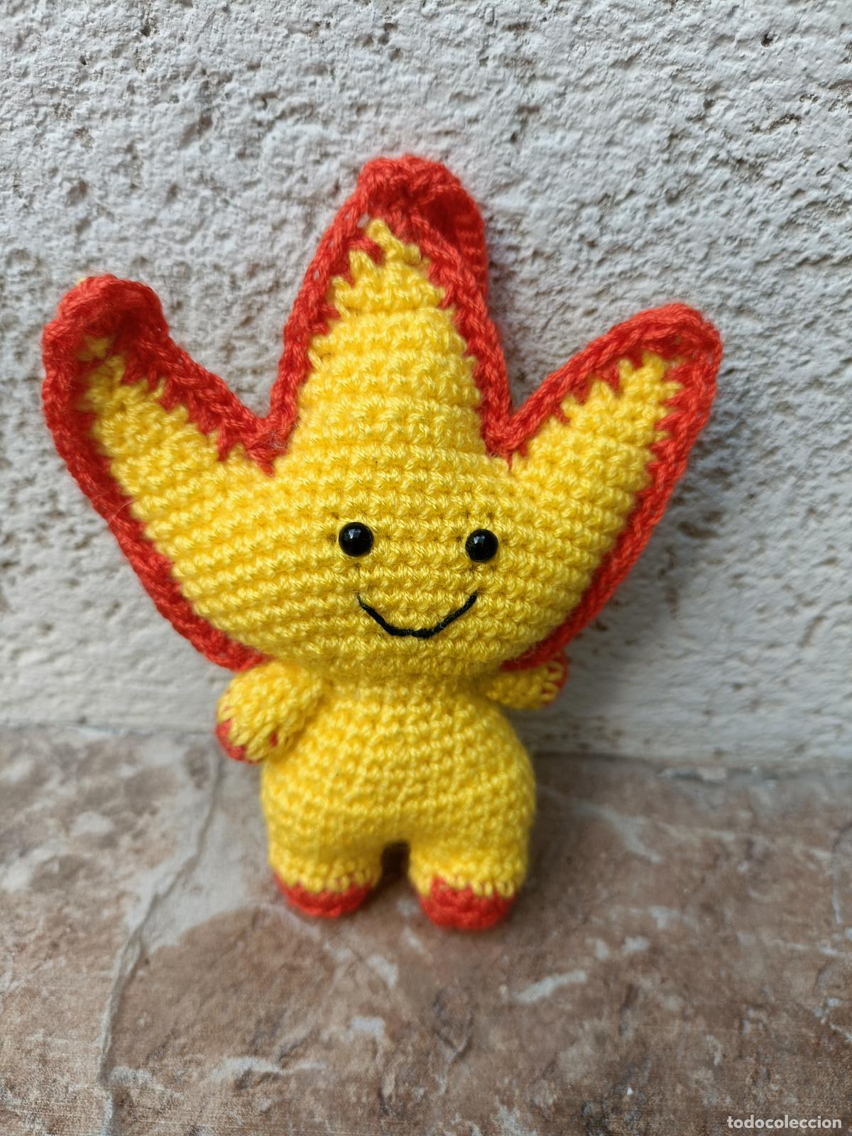 Artesan&iacute;a: COLGADOR MU&Ntilde;ECO DE FUEGO DE CROCHET, GANCHILLO, AMIGURUMI. HECHO A MANO. AMIGURUMIS