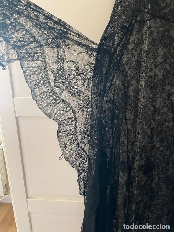 Artesan&iacute;a: Vestido antiguo encaje negro - Foto 5
