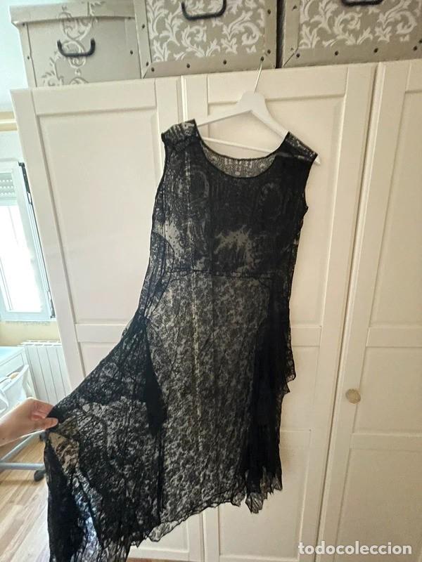 Artesan&iacute;a: Vestido antiguo encaje negro - Foto 7