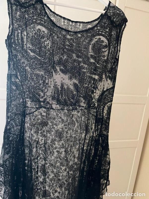 Artesan&iacute;a: Vestido antiguo encaje negro - Foto 8