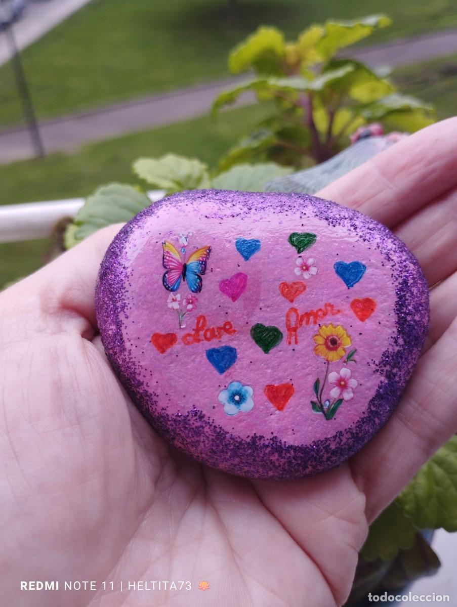 Artesan&iacute;a: Piedra &rdquo;Love&rdquo;, piedra natural, pintada a mano