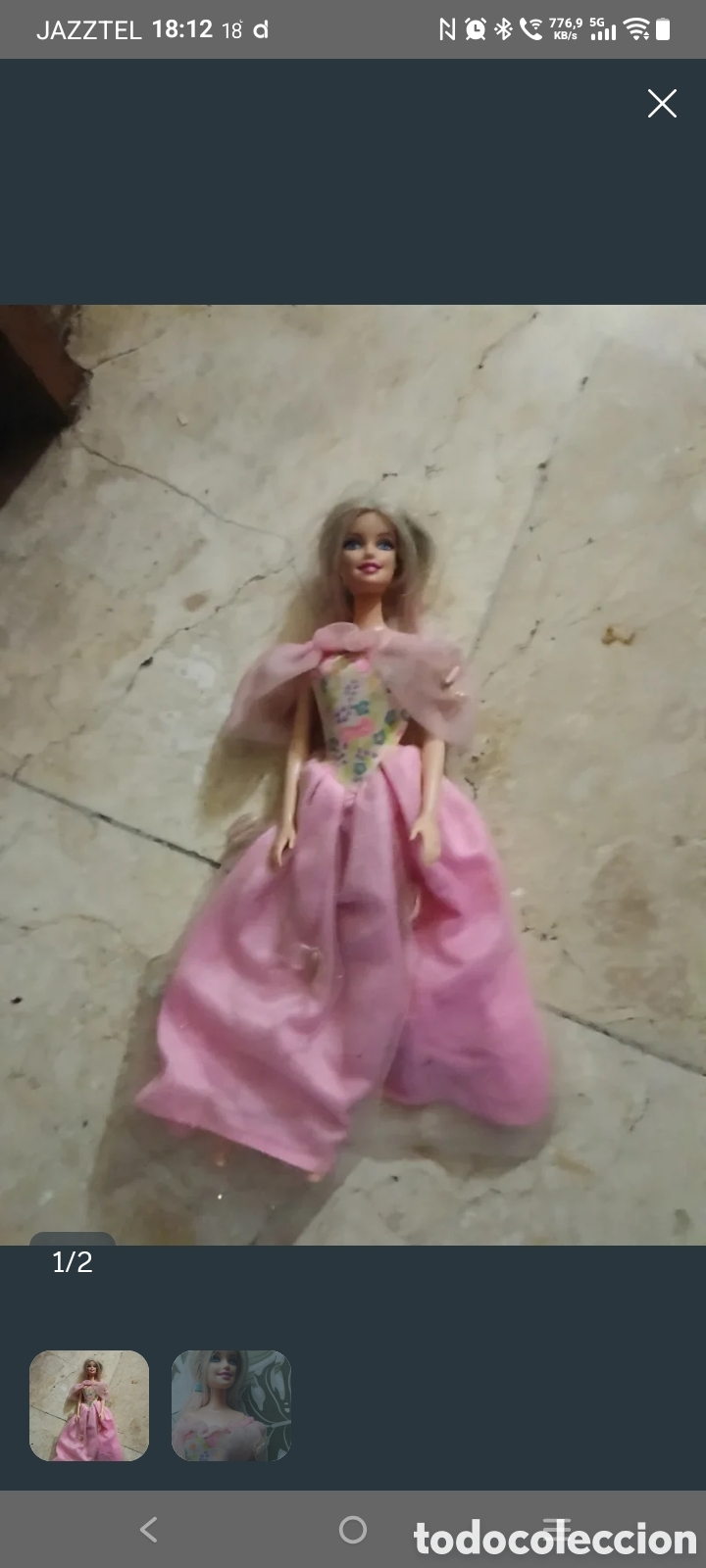 Artesan&iacute;a: Mu&ntilde;eca Barbie Princesas Mattel 1994 - Foto 1