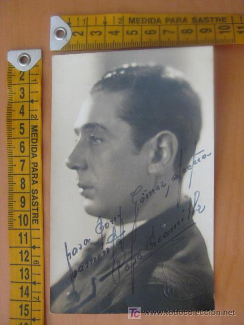Aut&oacute;grafos antiguos de cantantes y m&uacute;sicos: FOTOGRAFIA  CON AUTOGRAFO  DE PEPE ESCAMILLA - Foto 1