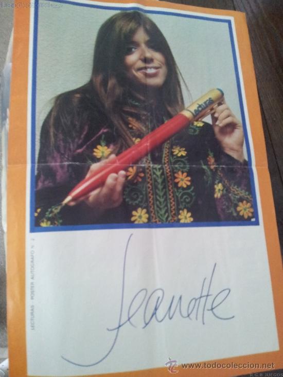 Aut&oacute;grafos antiguos de cantantes y m&uacute;sicos: POSTER AUTOGRAFO LECTURAS N&ordm; 2 - Foto 1